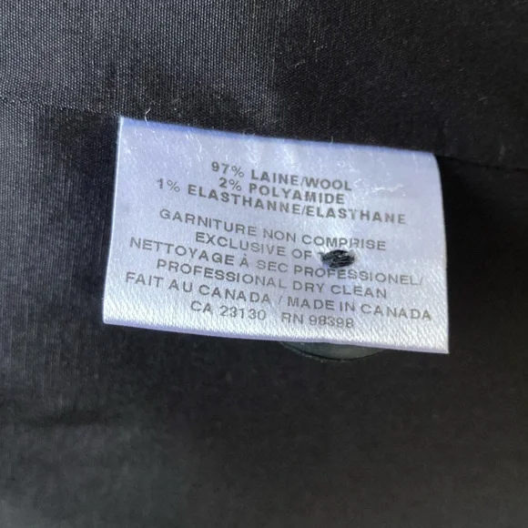 JUDITH & CHARLES grey long wool coat, size 2 - Picture 7 of 7